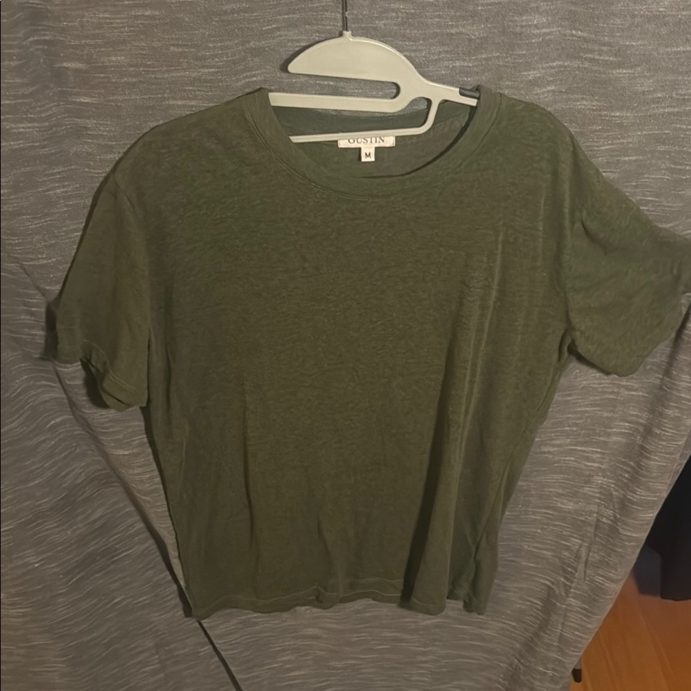 Gustin Olive Short Sleeve Mens Tee